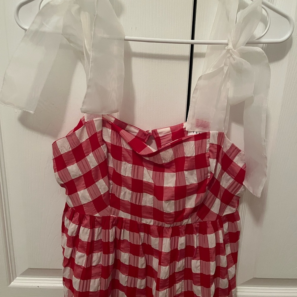 Topshop adorable gingham check top